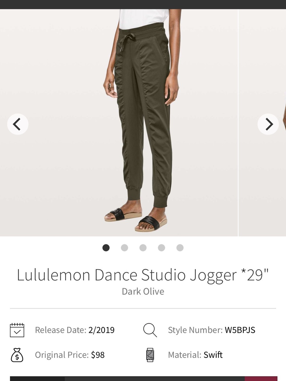 lululemon athletica Dance Studio Jogger - Dark Olive
